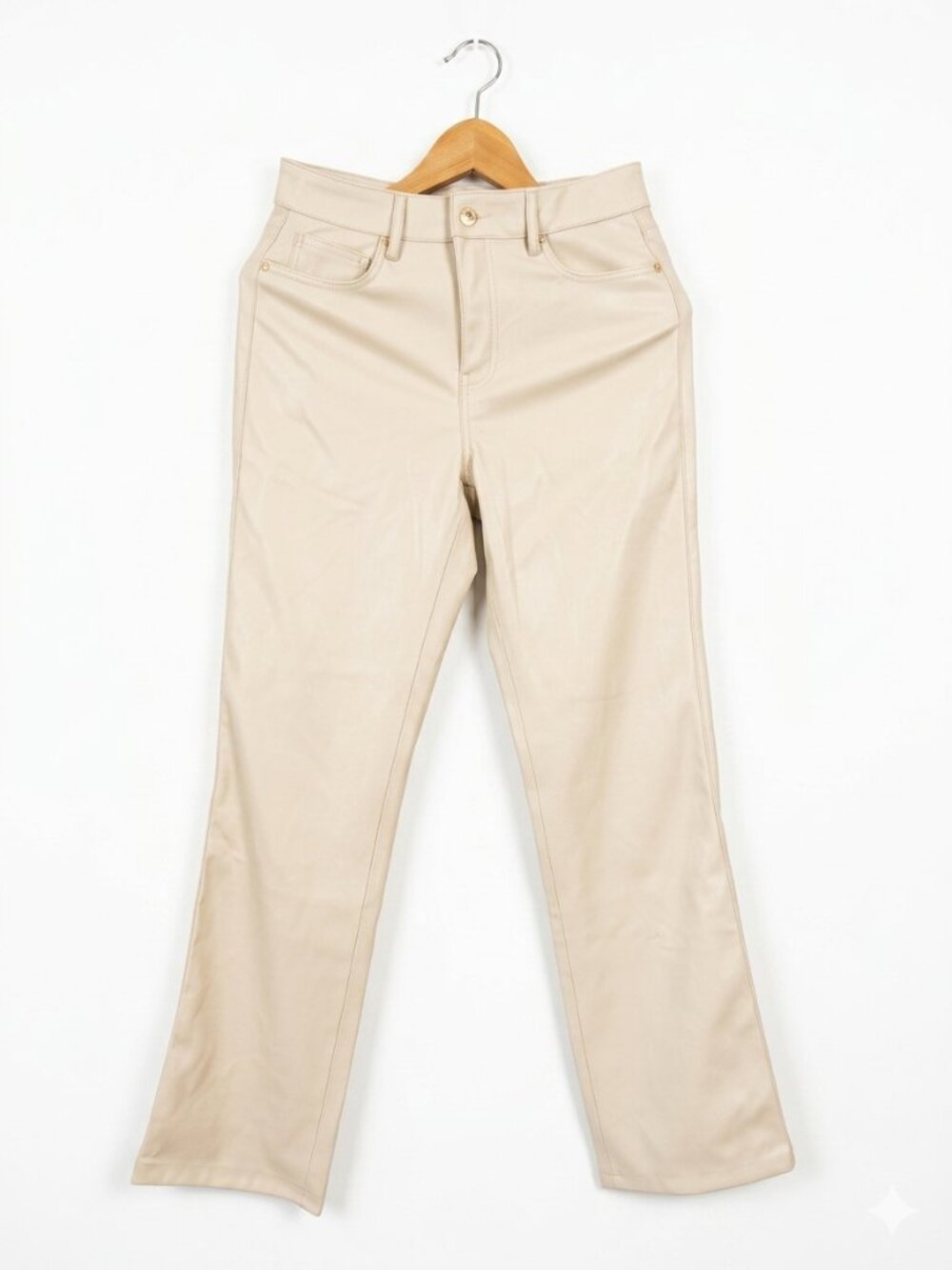 ZARA Faux Leather High Rise Pants - Like New - Size 04